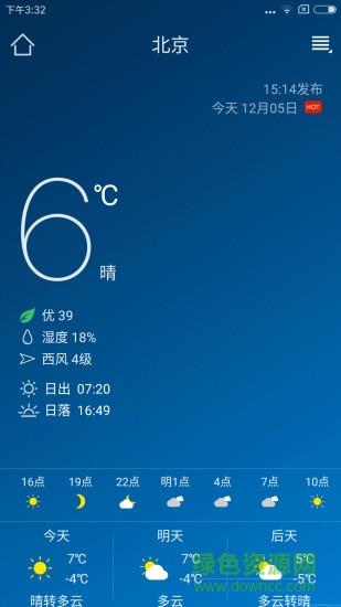 本地天气预报截图