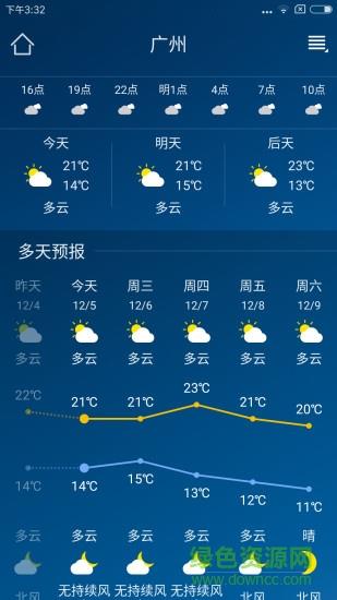 本地天气预报截图