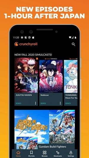 美国版b站(crunchyroll)截图