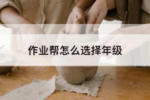 作业帮怎么选择年级