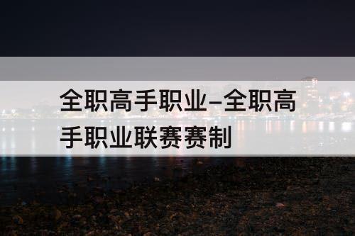 全职高手职业-全职高手职业联赛赛制