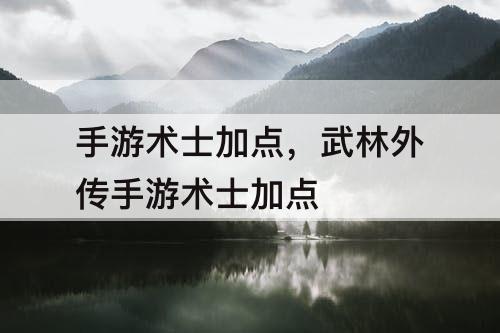 手游术士加点，武林外传手游术士加点