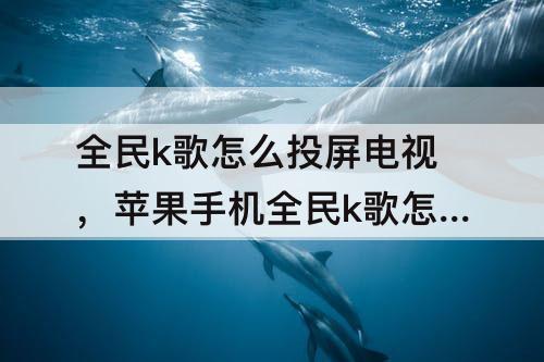 全民k歌怎么投屏电视，苹果手机全民k歌怎么投屏电视唱歌