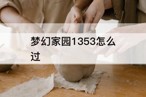 梦幻家园1353怎么过