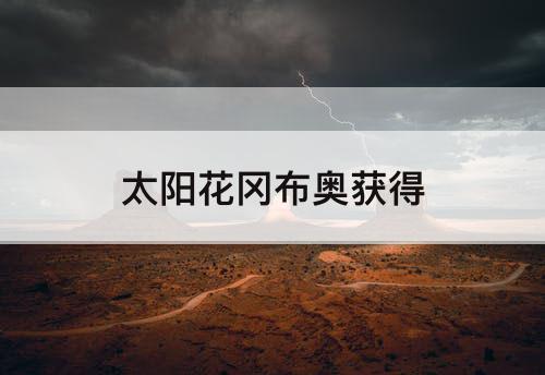 太阳花冈布奥获得