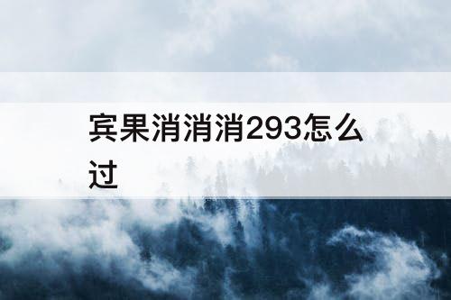 宾果消消消293怎么过