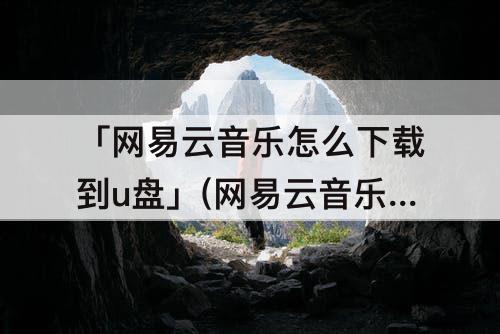 「网易云音乐怎么下载到u盘」(网易云音乐怎么下载到U盘播放不了)