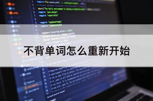 不背单词怎么重新开始