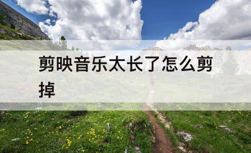 剪映音乐太长了怎么剪掉
