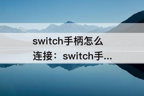 switch手柄怎么连接：switch手柄怎么连接新设备