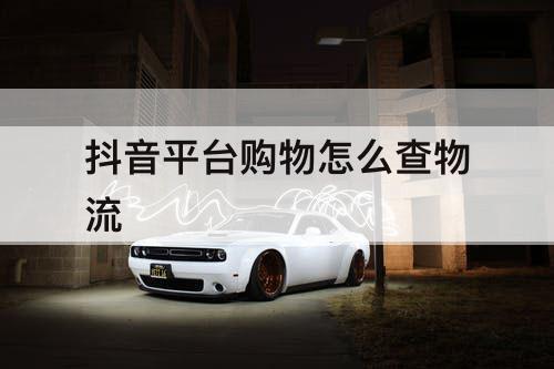 抖音平台购物怎么查物流