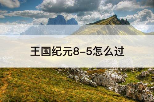 王国纪元8-5怎么过
