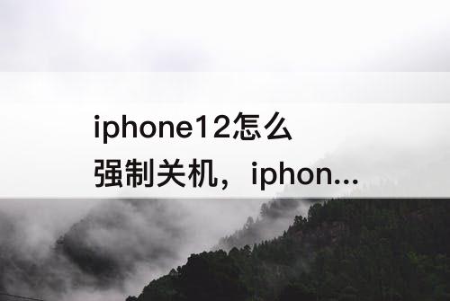 iphone12怎么强制关机，iphone12怎么强制关机为什么出警报声