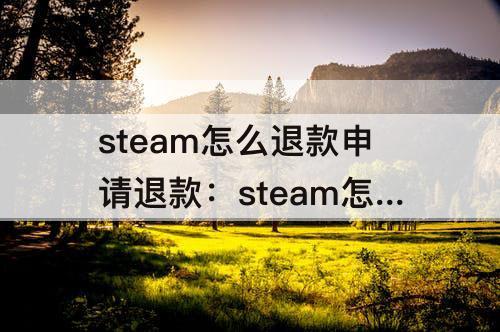 steam怎么退款申请退款：steam怎么退款申请退款2021