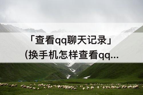 「查看qq聊天记录」(换手机怎样查看qq聊天记录)