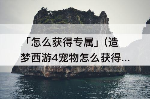 「怎么获得专属」(造梦西游4宠物怎么获得专属技能)