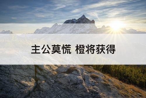 主公莫慌 橙将获得