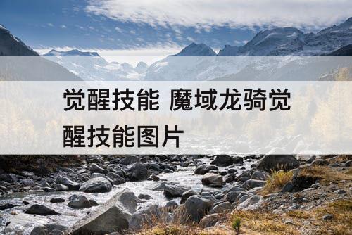 觉醒技能 魔域龙骑觉醒技能解析