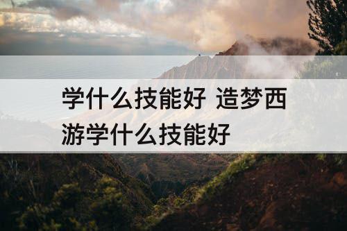 学什么技能好 造梦西游学什么技能好
