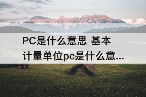 PC是什么意思 基本计量单位pc是什么意思