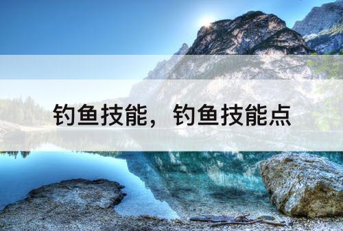 钓鱼技能，钓鱼技能点
