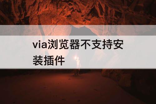 via浏览器不支持安装插件
