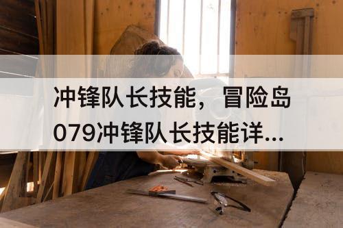 冲锋队长技能，冒险岛079冲锋队长技能详解