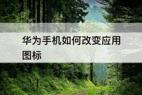 华为手机如何改变应用图标