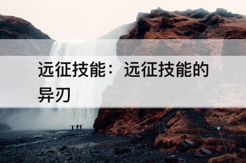 远征技能：远征技能的异刃