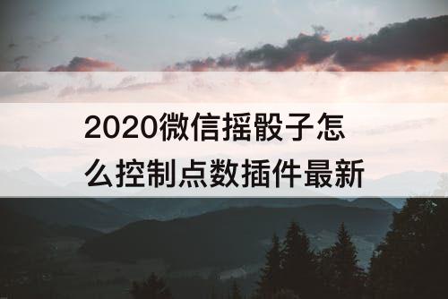2020微信摇骰子怎么控制点数插件最新