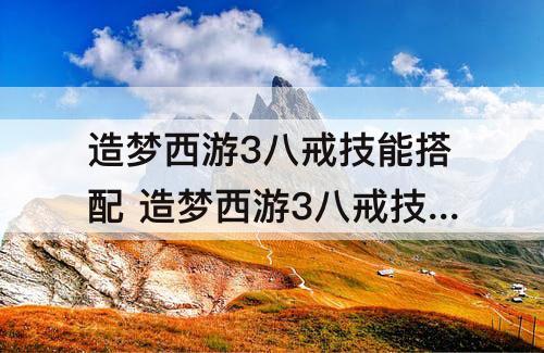 造梦西游3八戒技能搭配 造梦西游3八戒技能搭配最好双人