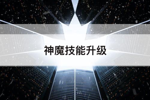 神魔技能升级