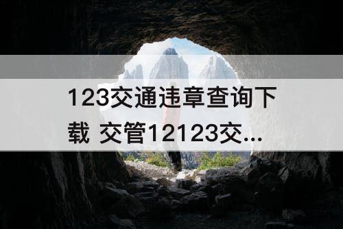 123交通违章查询下载 交管12123交通违章查询下载