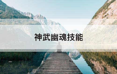 神武幽魂技能