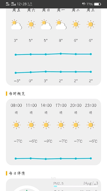 米粒天气截图