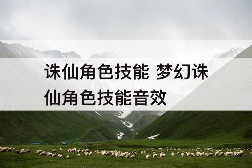 诛仙角色技能 梦幻诛仙角色技能音效