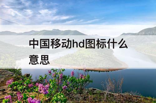 中国移动hd图标什么意思