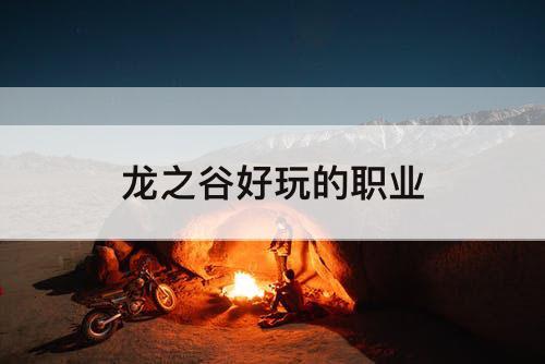 龙之谷好玩的职业