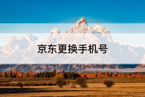 京东更换手机号