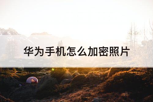 华为手机怎么加密照片