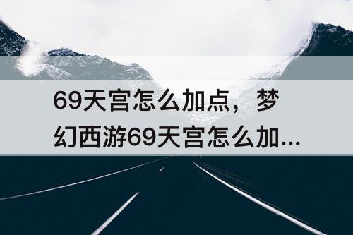69天宫怎么加点，梦幻西游69天宫怎么加点最好