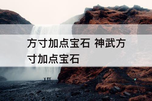 方寸加点宝石 神武方寸加点宝石