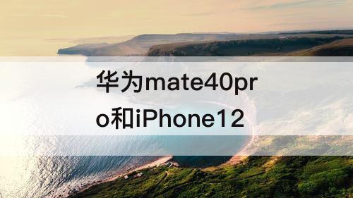 华为mate40pro和iPhone12