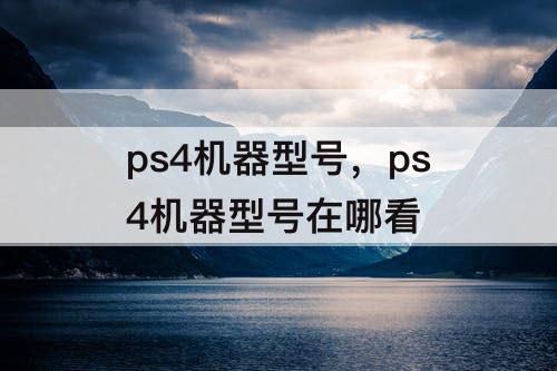 ps4机器型号，ps4机器型号在哪看