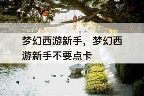 梦幻西游新手，梦幻西游新手不要点卡
