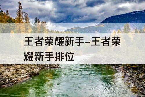 王者荣耀新手-王者荣耀新手排位