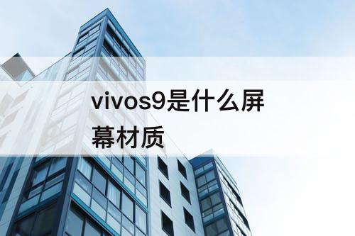 vivos9是什么屏幕材质