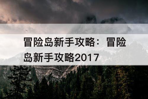冒险岛新手攻略：冒险岛新手攻略2017