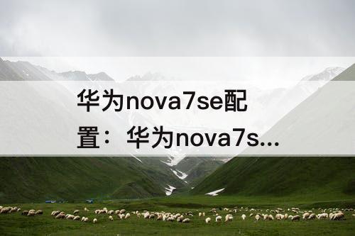华为nova7se配置：华为nova7se配置参数详情