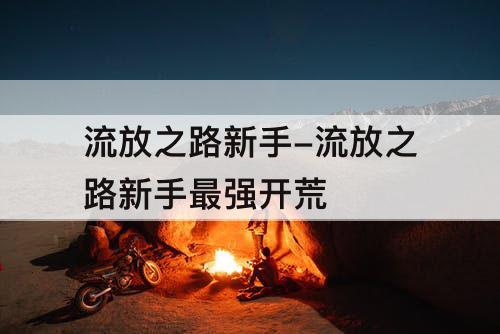 流放之路新手-流放之路新手最强开荒